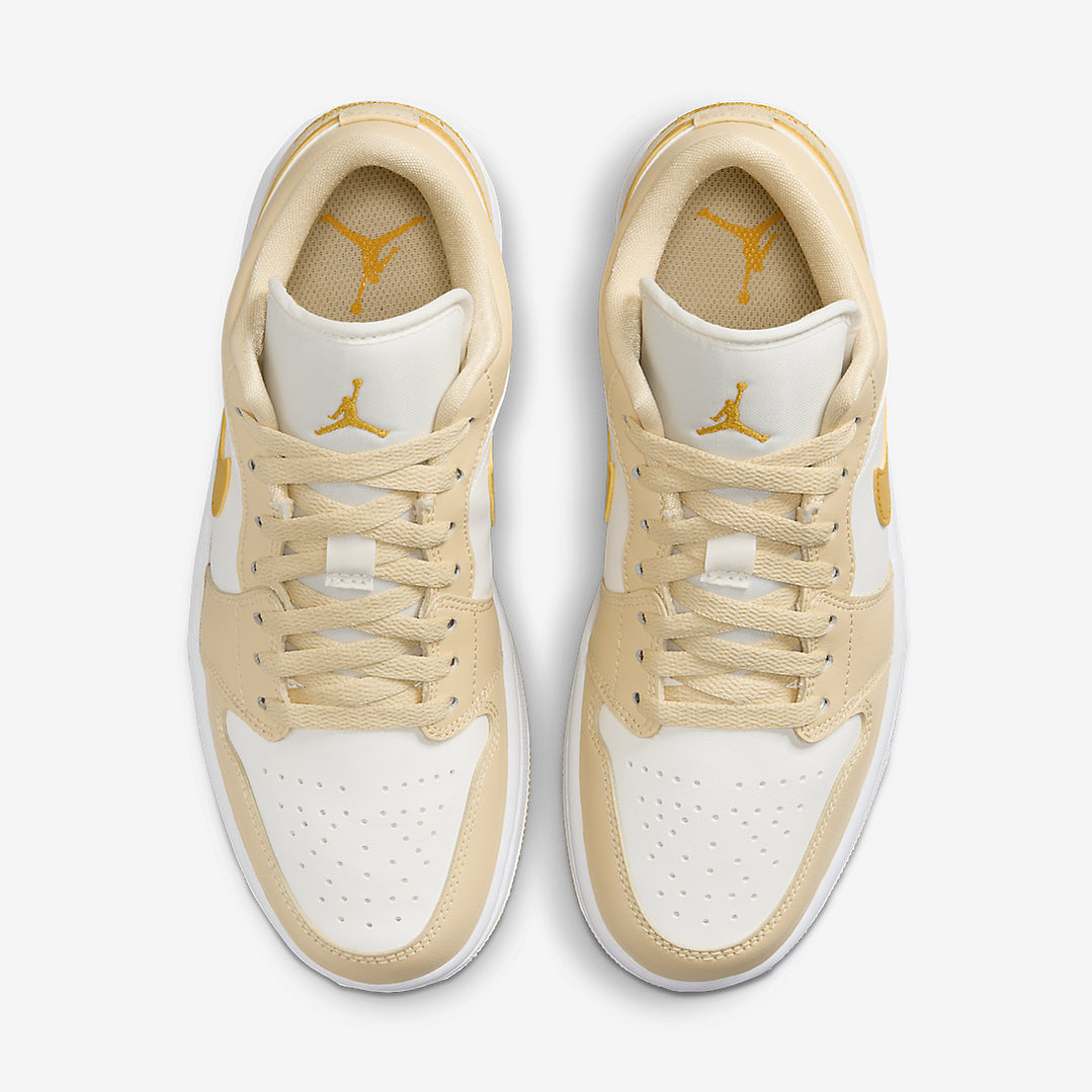Jordan 1 Low Sail Yellow Ochre (Women's) 4