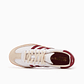 adidas Samba Sporty & Rich White Collegiate Burgundy - Thumbnail 4