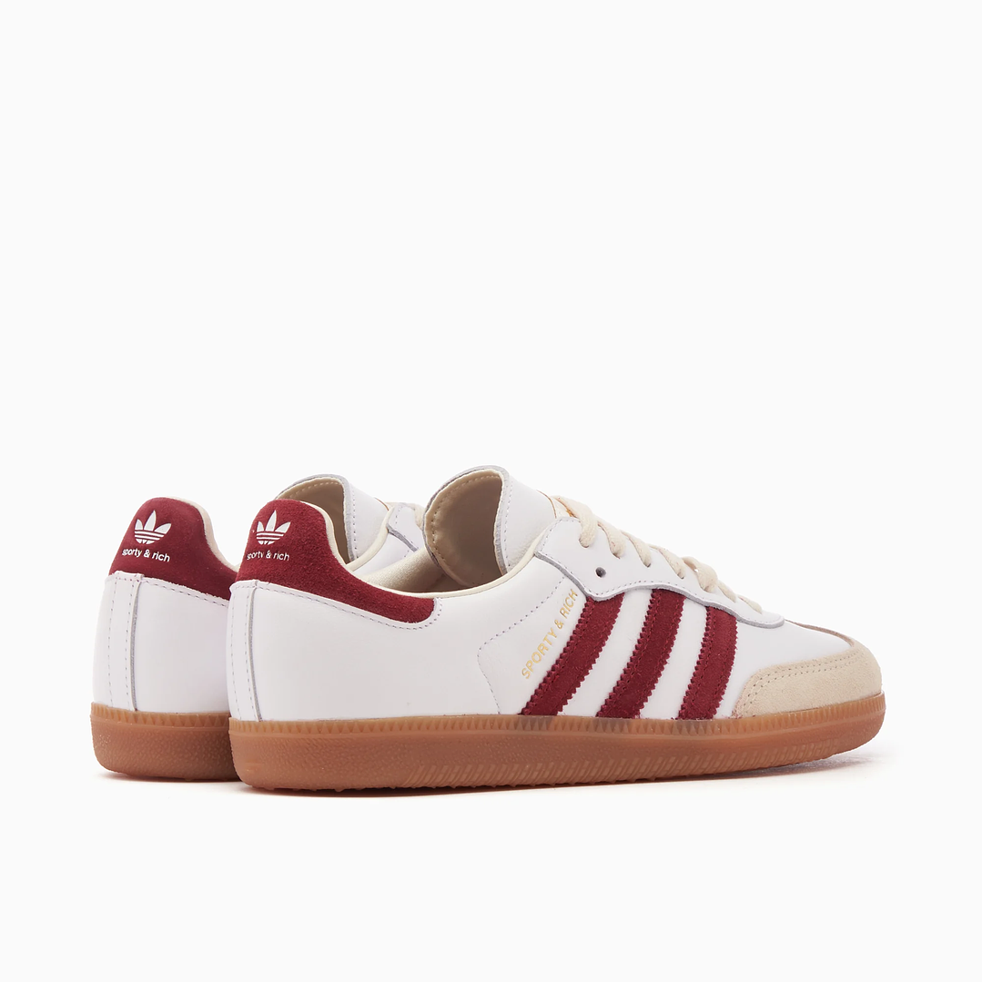 adidas Samba Sporty & Rich White Collegiate Burgundy 6