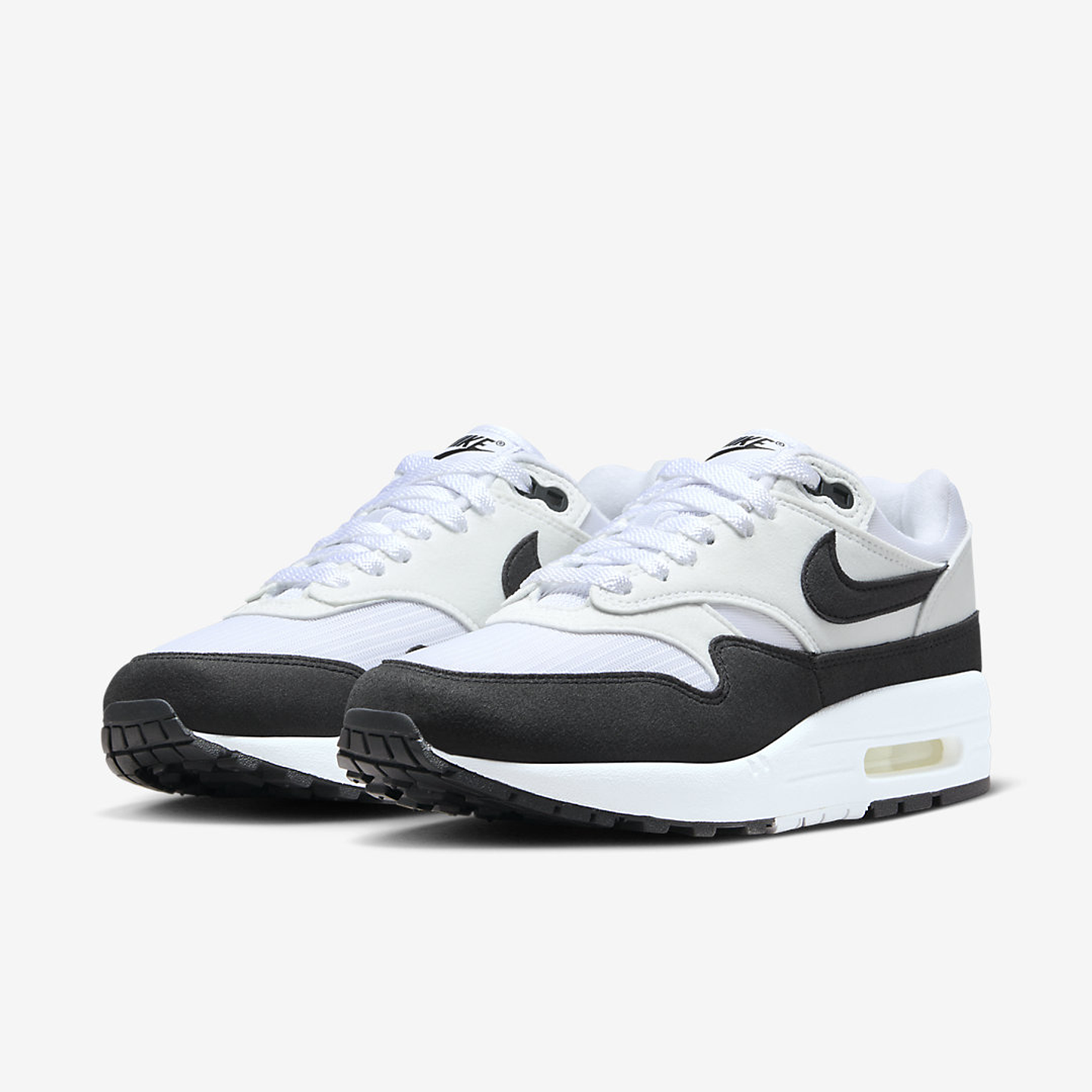 Nike Air Max 1 White Black Neutral Grey (Women's) 2