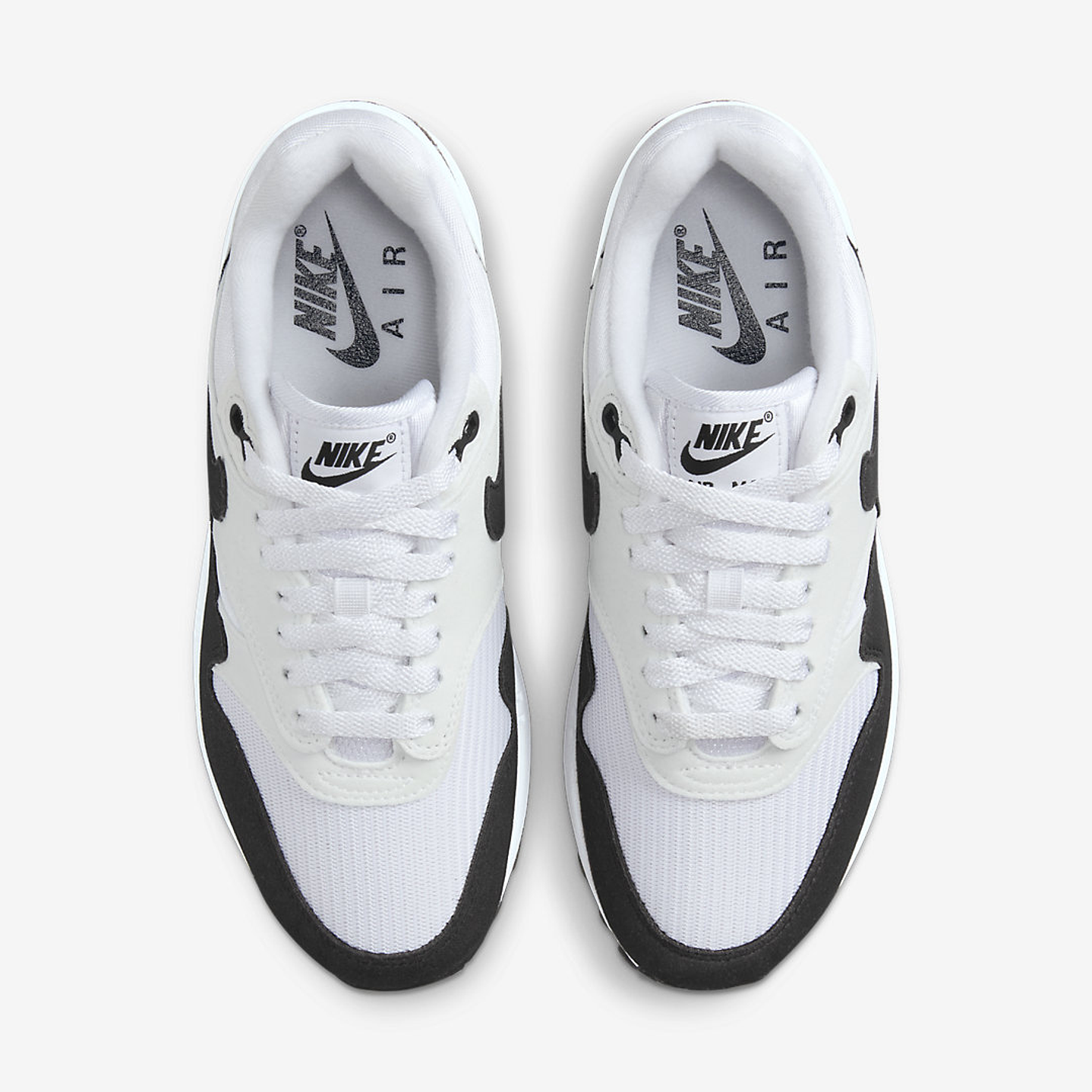 Nike Air Max 1 White Black Neutral Grey (Women's) 4