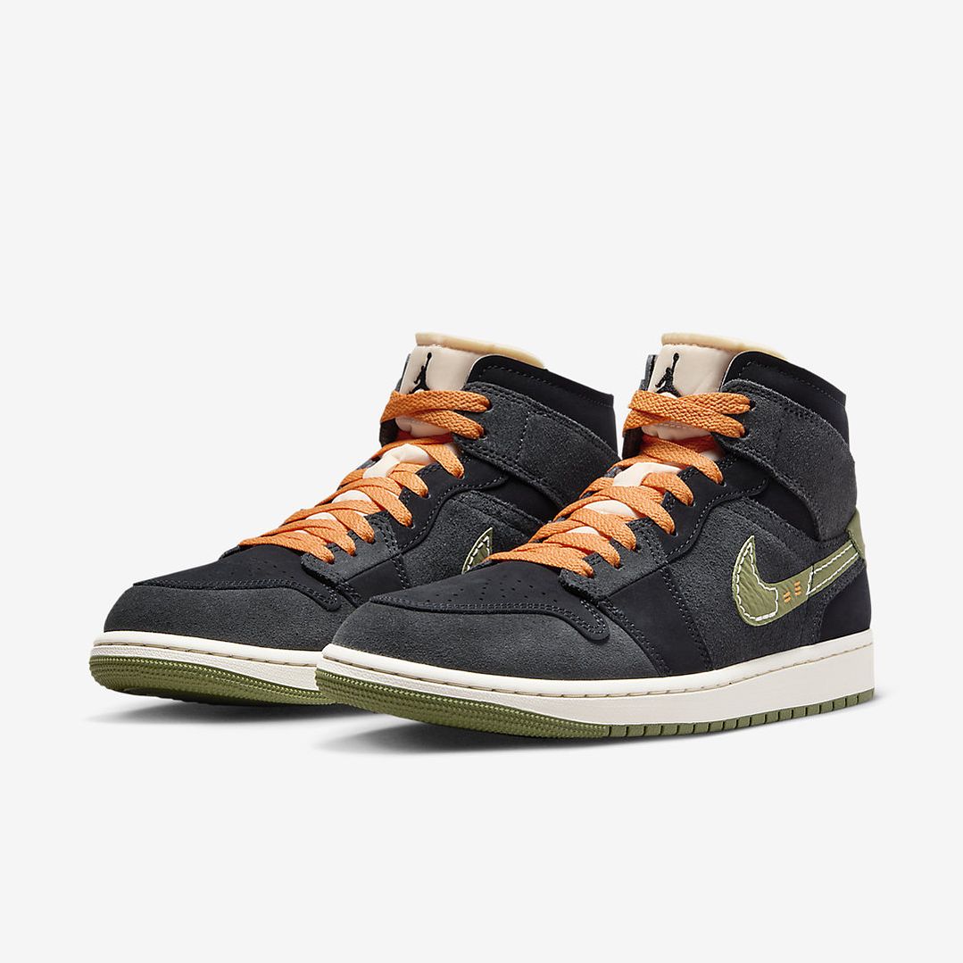 Jordan 1 Mid SE Craft Anthracite Light Olive 2