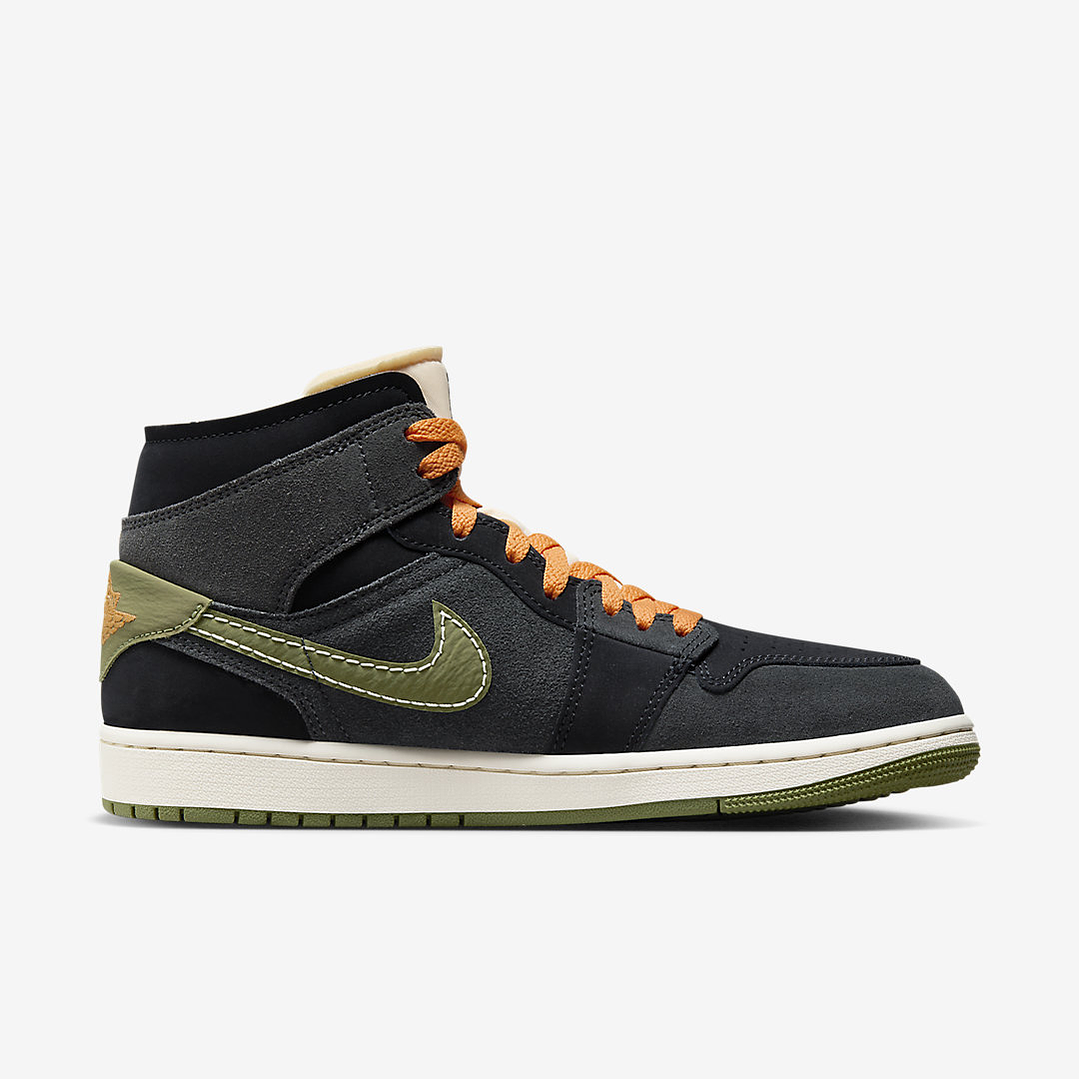 Jordan 1 Mid SE Craft Anthracite Light Olive 3