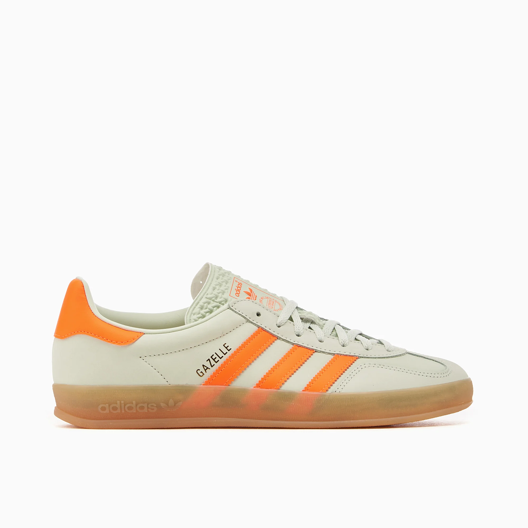 adidas Gazelle Indoor Linen Green Solar Orange 3