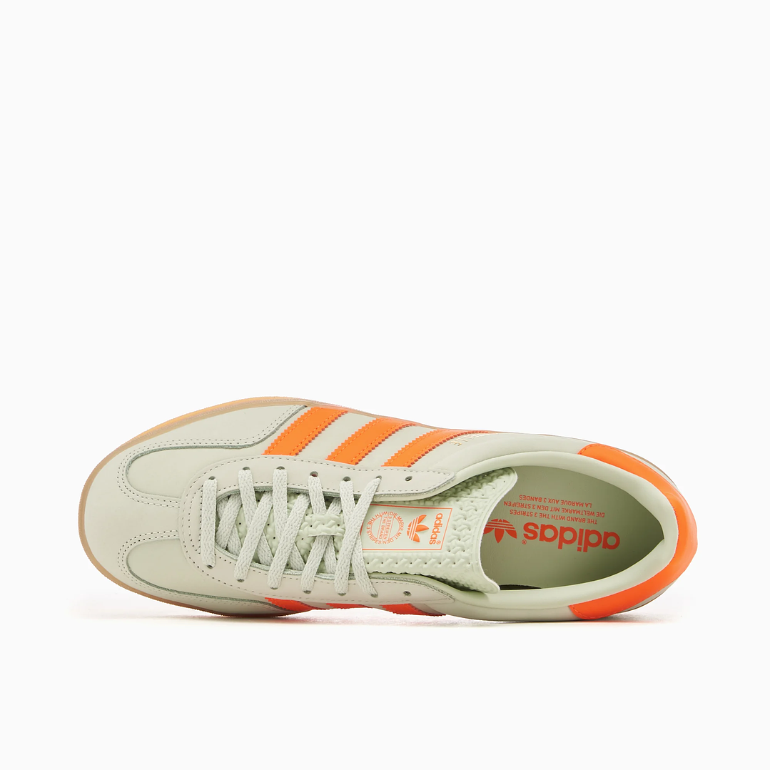 adidas Gazelle Indoor Linen Green Solar Orange 4