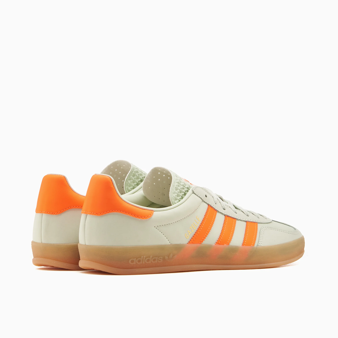 adidas Gazelle Indoor Linen Green Solar Orange 6