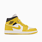 Jordan 1 Mid Vivid Sulfur (Women's) - thumbnail 3