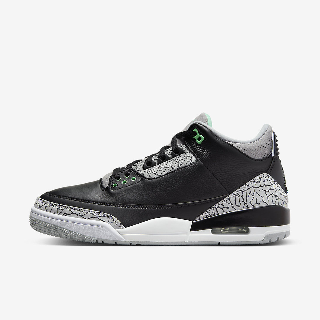 Jordan 3 Retro Green Glow 1
