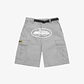 Corteiz Alcatraz Cargo Shorts Grey - Thumbnail 1