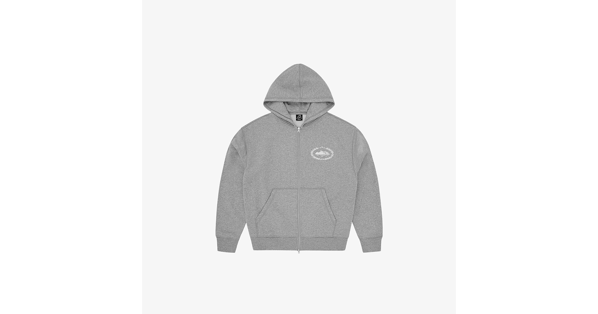 Corteiz Superior Royale Zip Hoodie Heather Grey