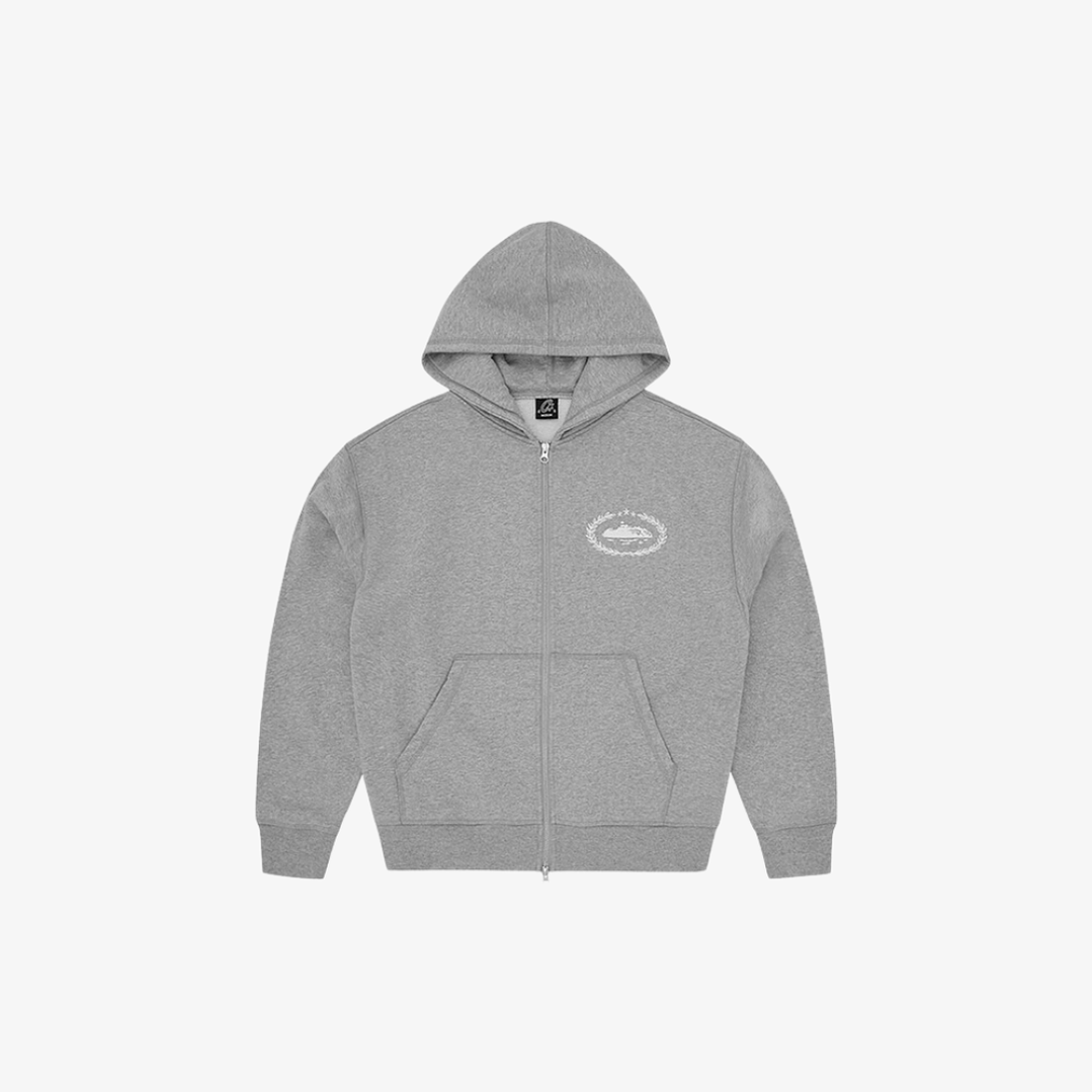 Corteiz Superior Royale Zip Hoodie Heather Grey 1