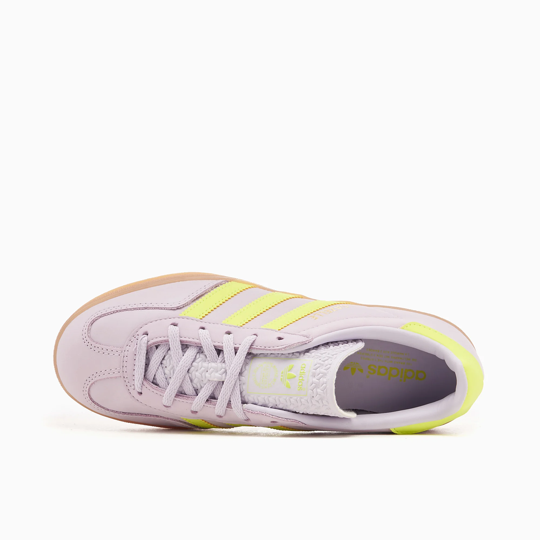 adidas Gazelle Indoor Silver Dawn Solar Yellow (Women's) 4