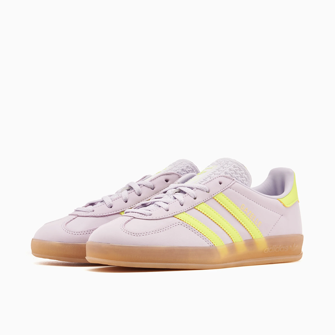 adidas Gazelle Indoor Silver Dawn Solar Yellow (Women's) 2