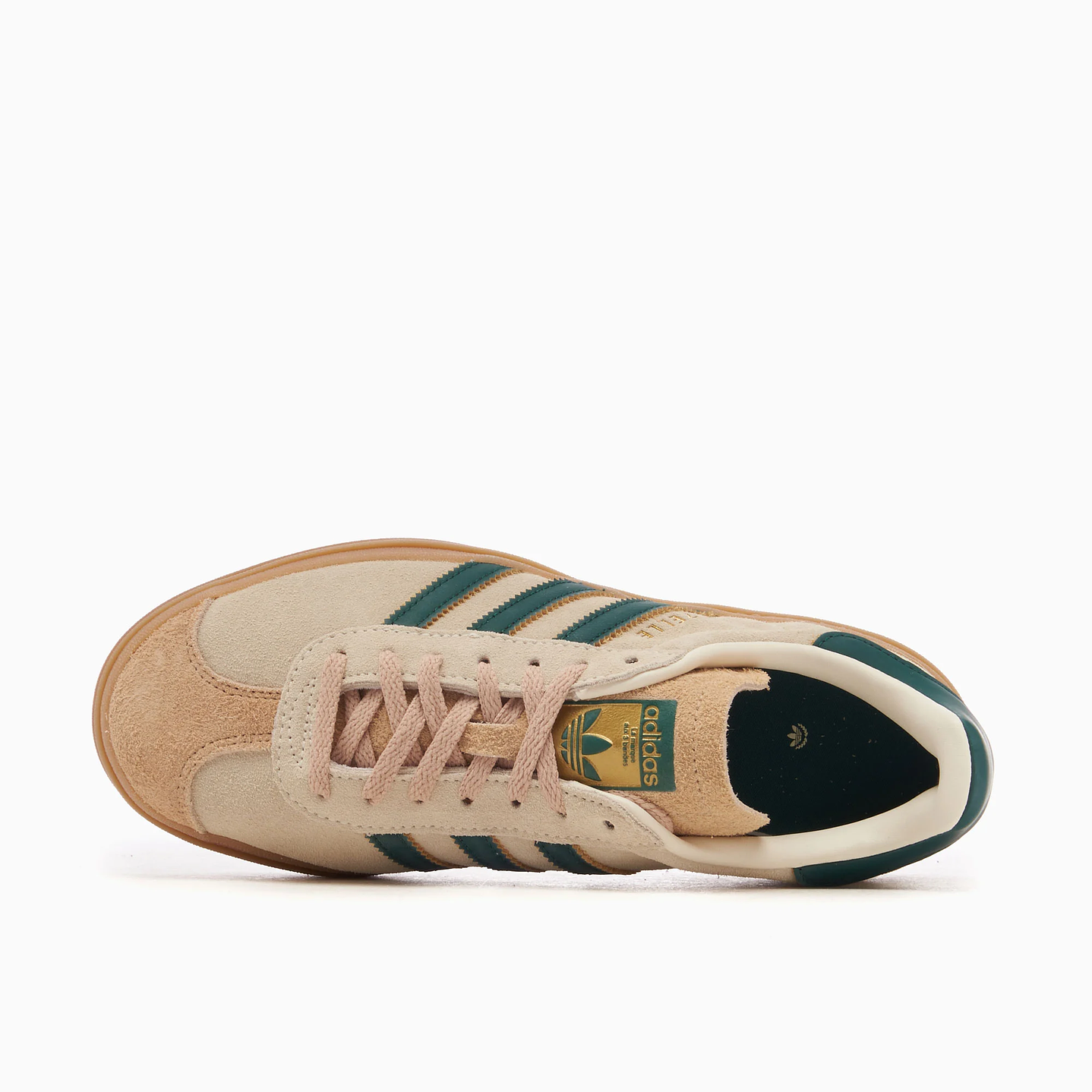 adidas Gazelle Bold Magic Beige Collegiate Green (Women's) 4