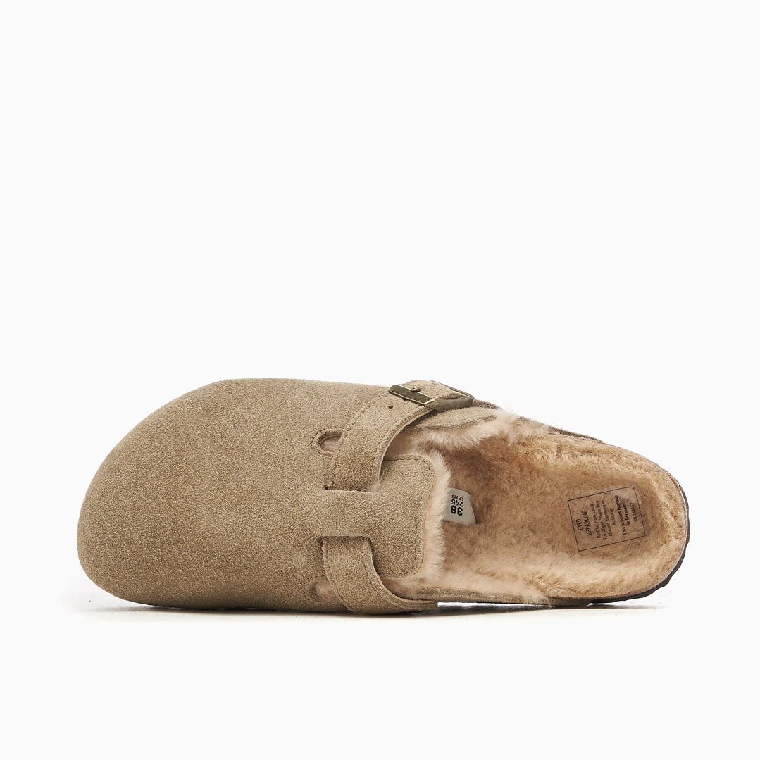 BIRKENSTOCK Boston Shearling Suede Leather Narrow 4
