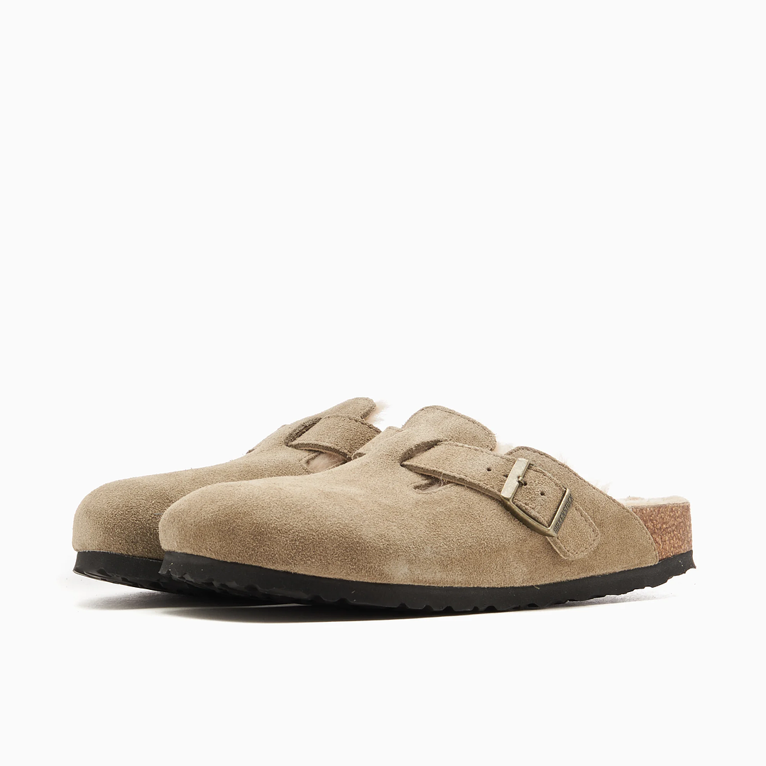 BIRKENSTOCK Boston Shearling Suede Leather Narrow 2