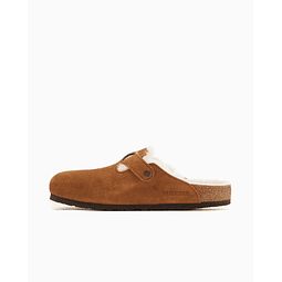 Birkenstock Boston Shearling Suede Leather Mink