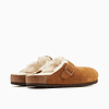 Birkenstock Boston Shearling Suede Leather Mink