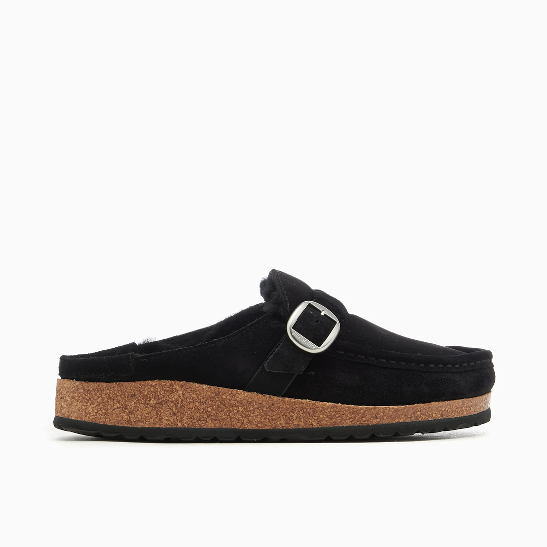 BIRKENSTOCK Women's Buckley Shearling Suede Leather Narrow 3