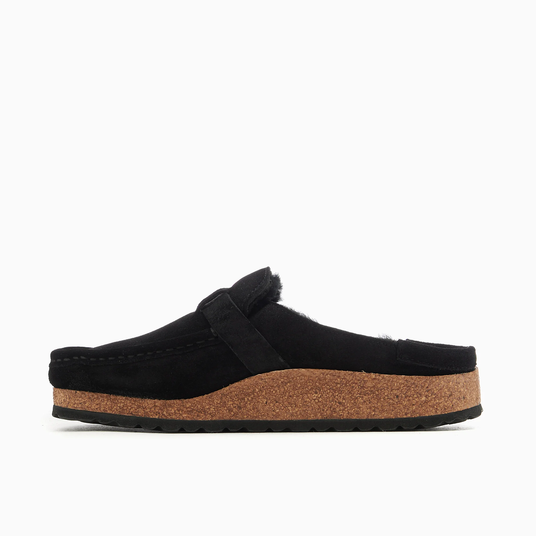 BIRKENSTOCK Women's Buckley Shearling Suede Leather Narrow 1