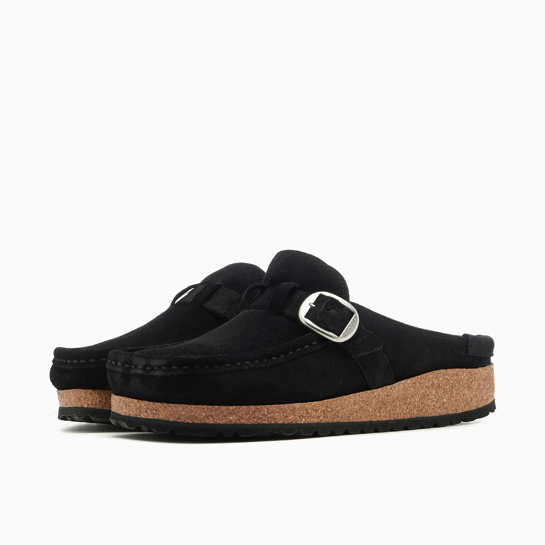 BIRKENSTOCK Women's Buckley Shearling Suede Leather Narrow 2