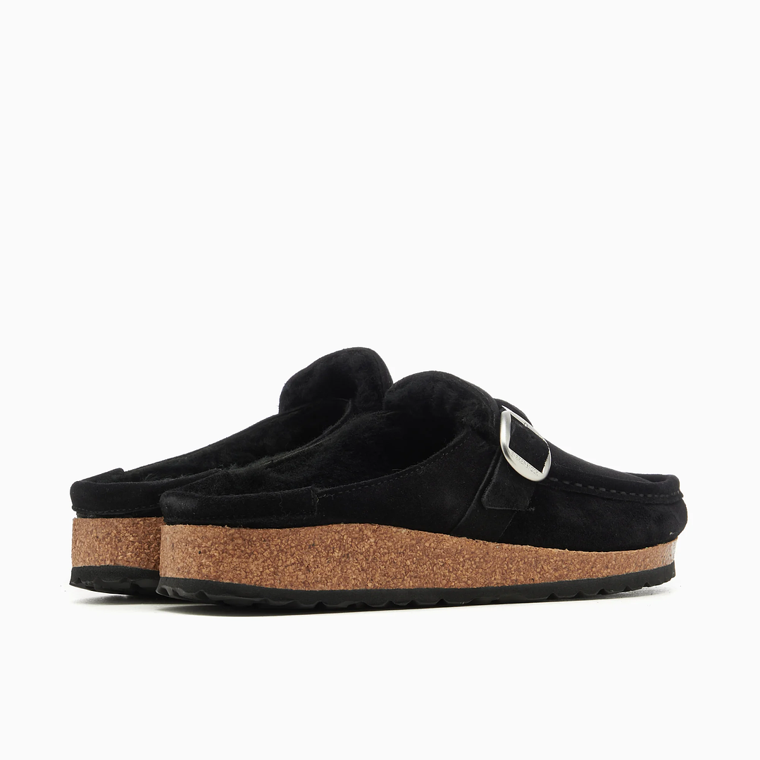 BIRKENSTOCK Women's Buckley Shearling Suede Leather Narrow 6