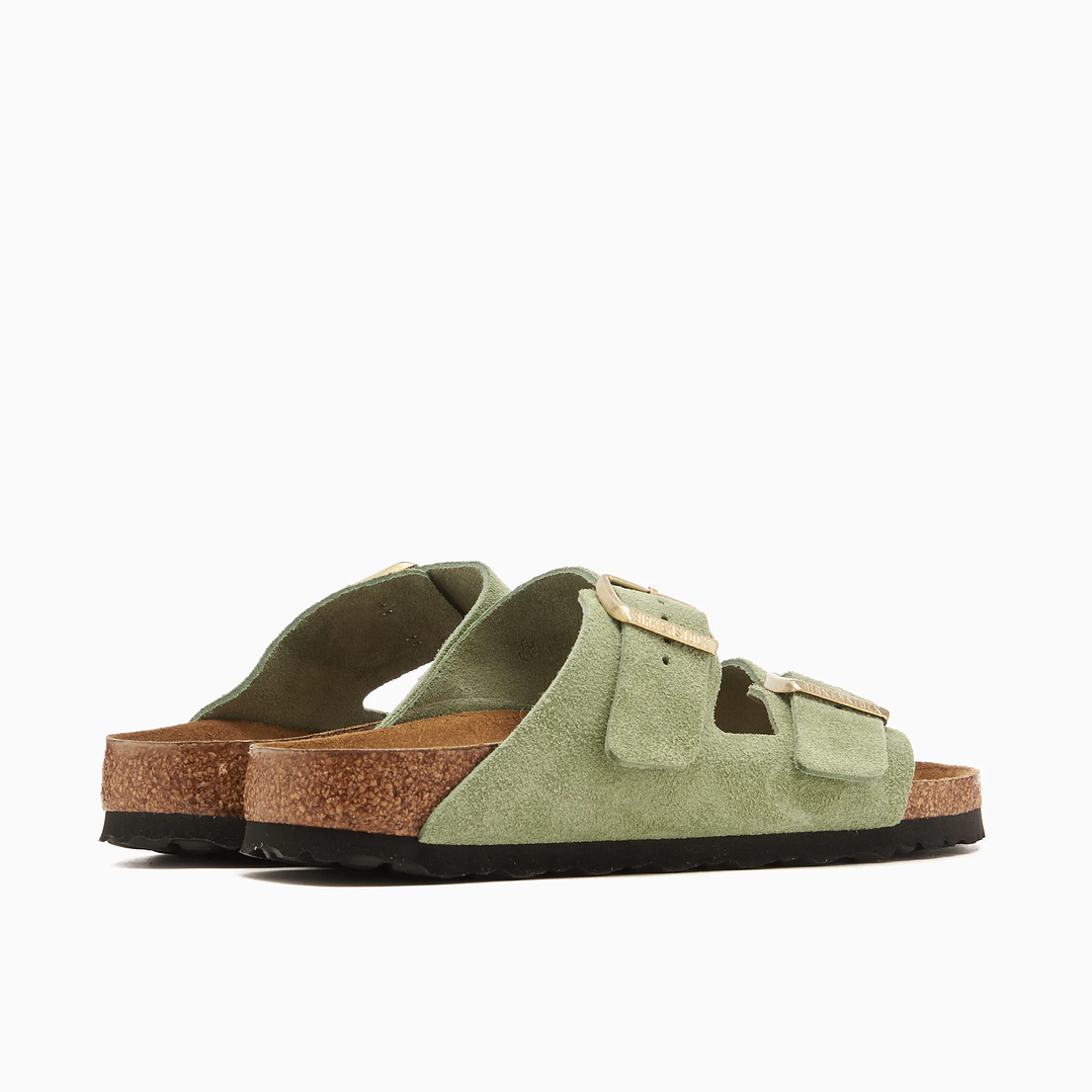 BIRKENSTOCK Women's Arizona Soft Footbed Suede Leather Narrow 6