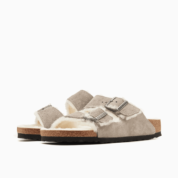 BIRKENSTOCK Arizona Shearling Suede Leather Narrow  2