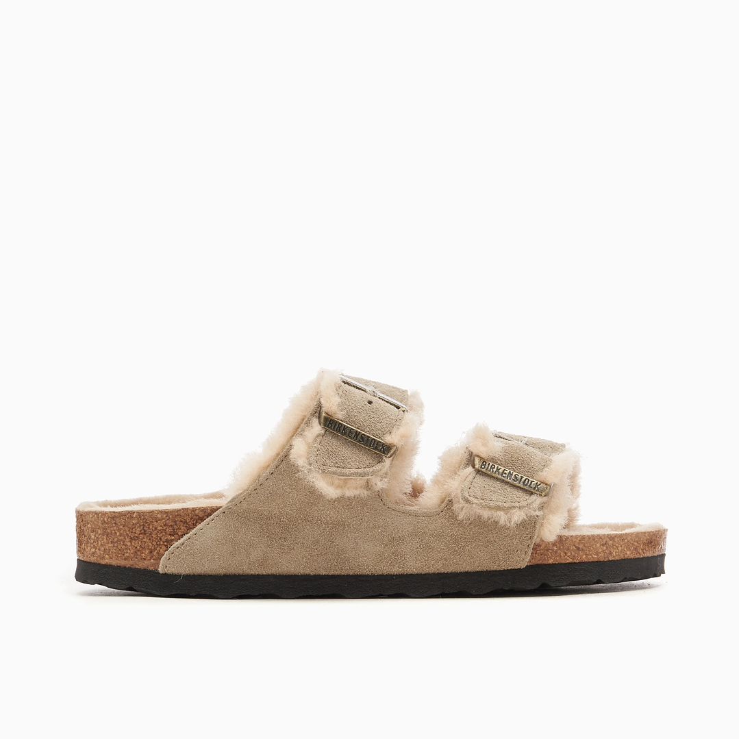 BIRKENSTOCK Arizona Shearling Suede Leather Narrow 3