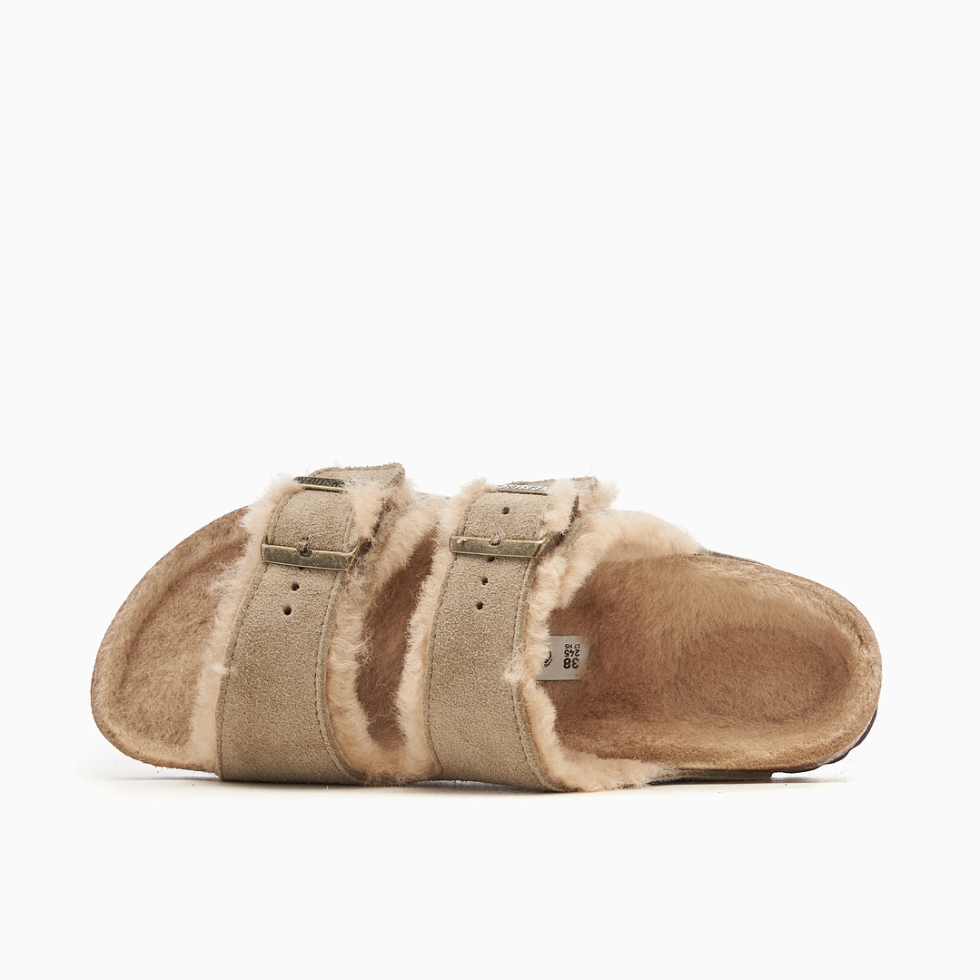 BIRKENSTOCK Arizona Shearling Suede Leather Narrow 4
