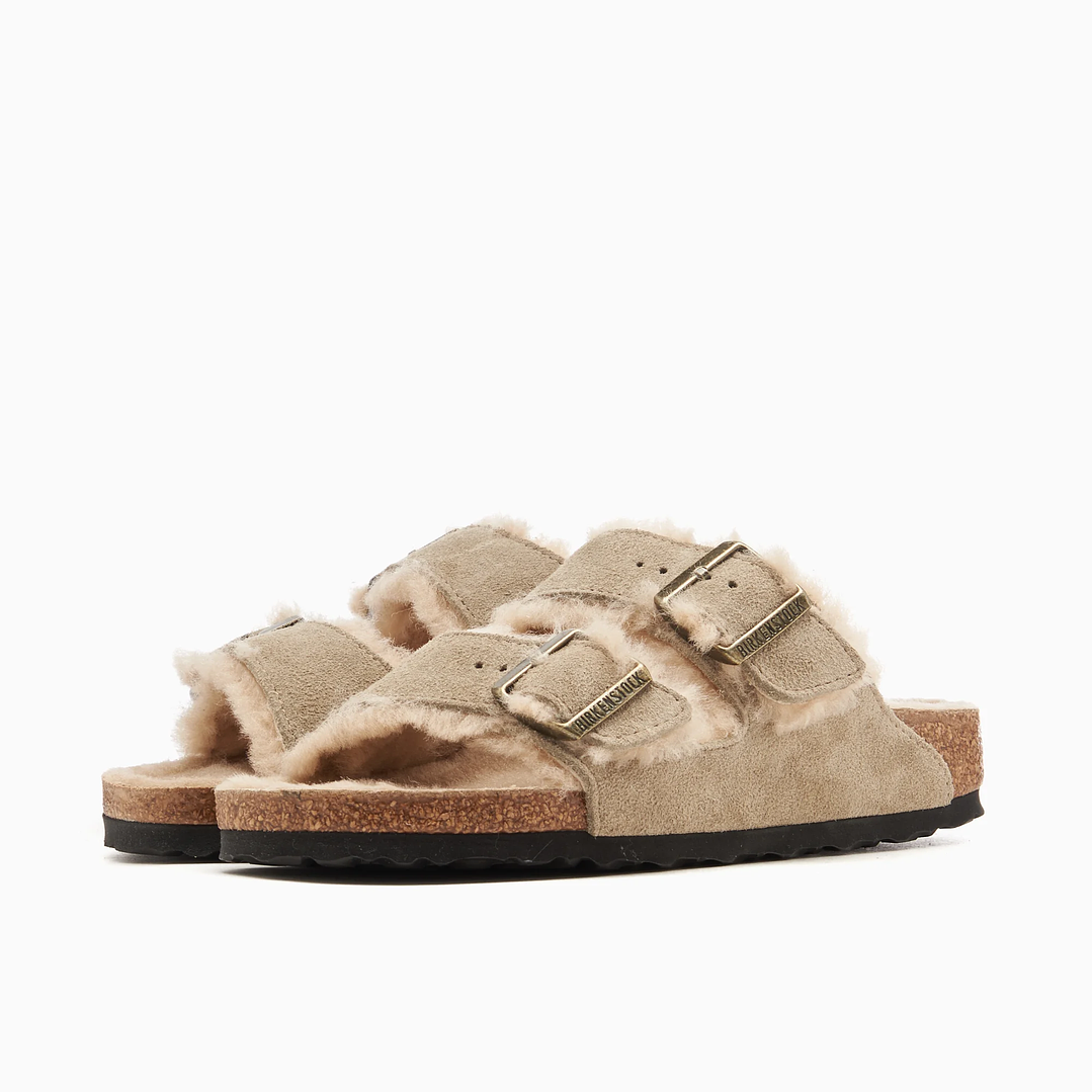 BIRKENSTOCK Arizona Shearling Suede Leather Narrow 2