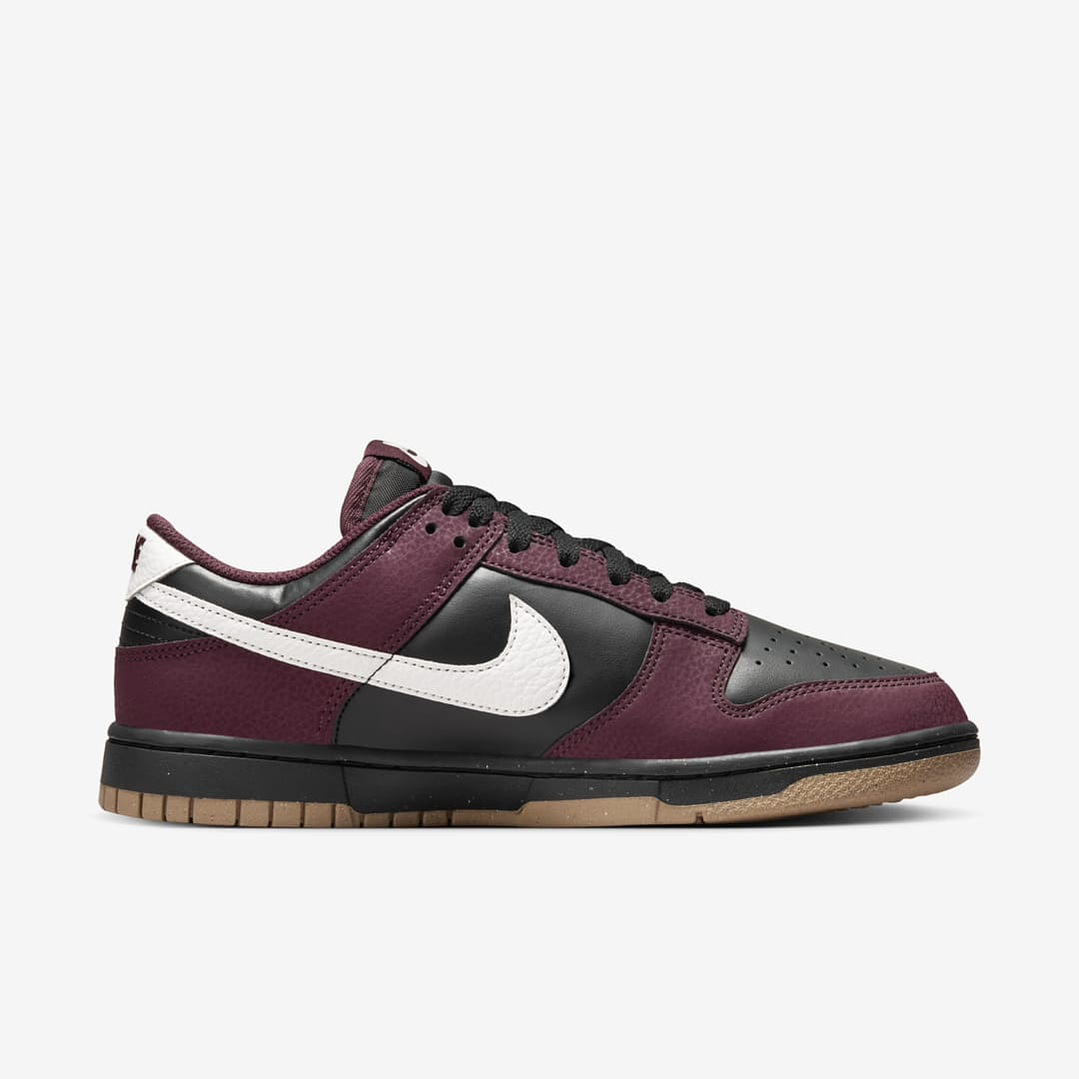 Nike Dunk Low Next Nature Burgundy Crush Black (Women's) 3