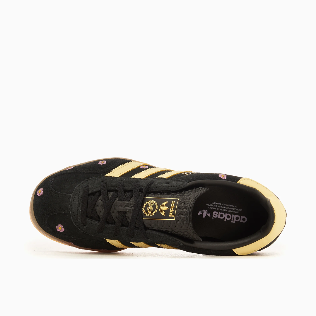 adidas Gazelle Indoor Core Black Almost Yellow Floral (Women's) 5