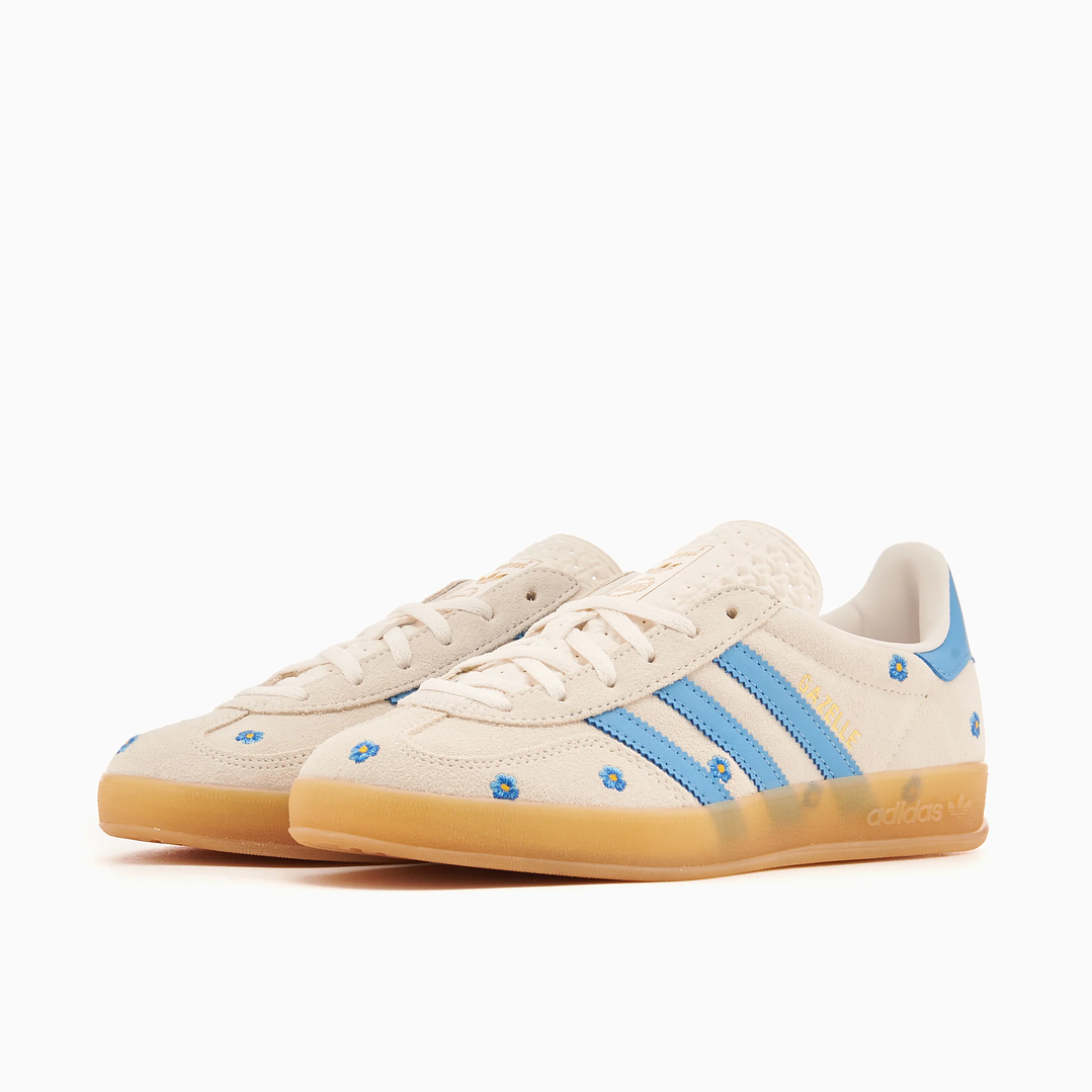 adidas Gazelle Indoor Light Blue Floral (Women's) 2