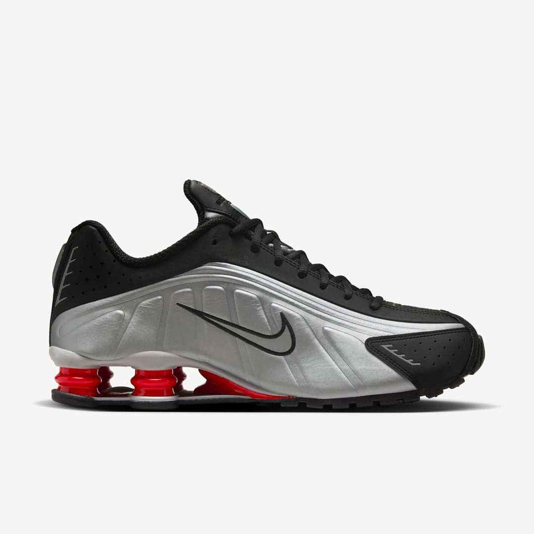 Nike Shox R4 Black Metallic Silver (2018/2024) 3