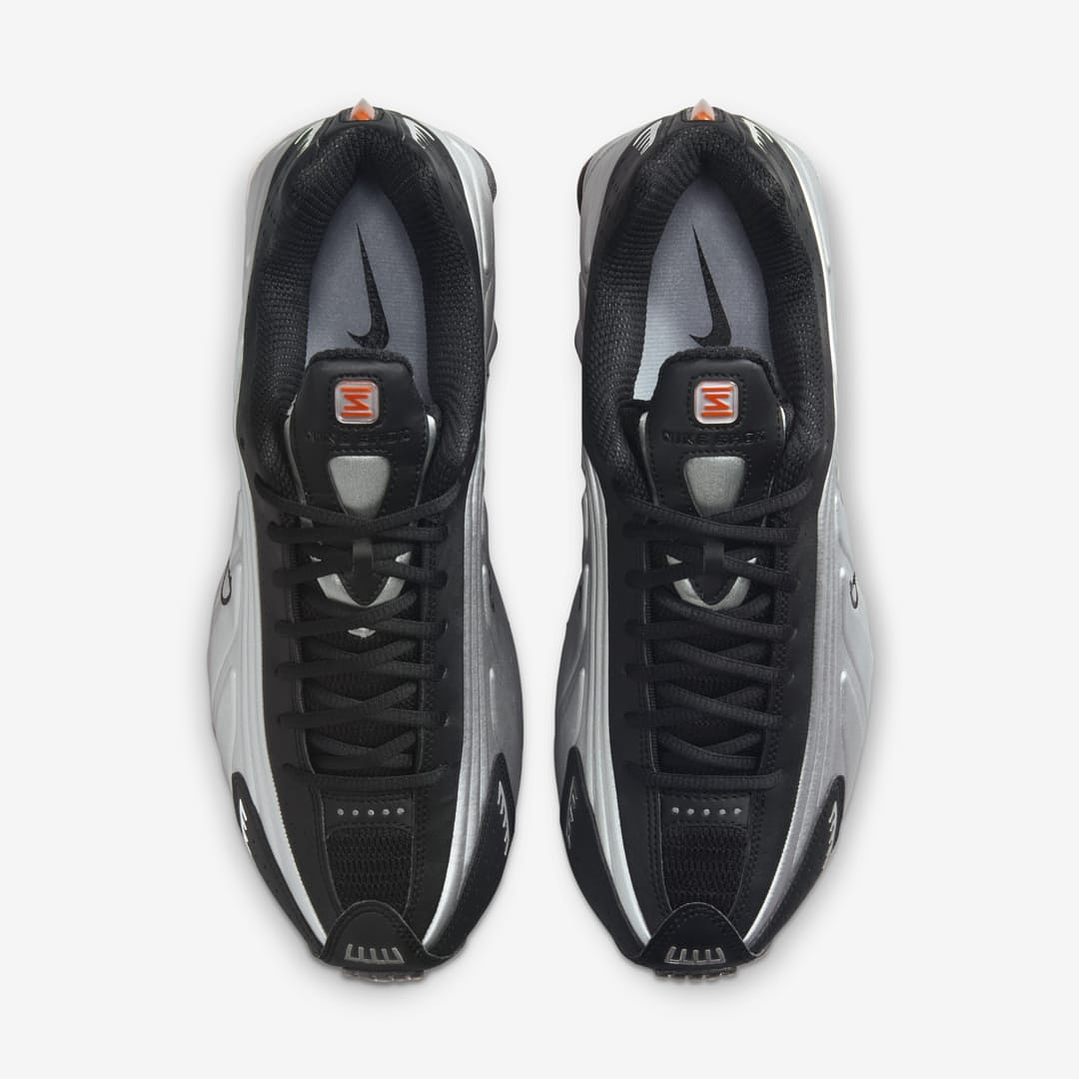 Nike Shox R4 Black Metallic Silver (2018/2024) 4