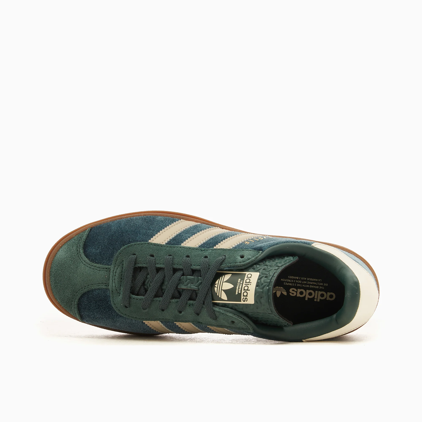 adidas Gazelle Bold Mineral Green Velvet (Women's) 4