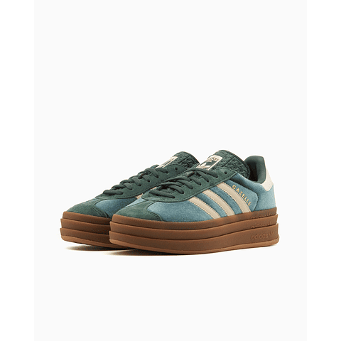 adidas Gazelle Bold Mineral Green Velvet (Women's)