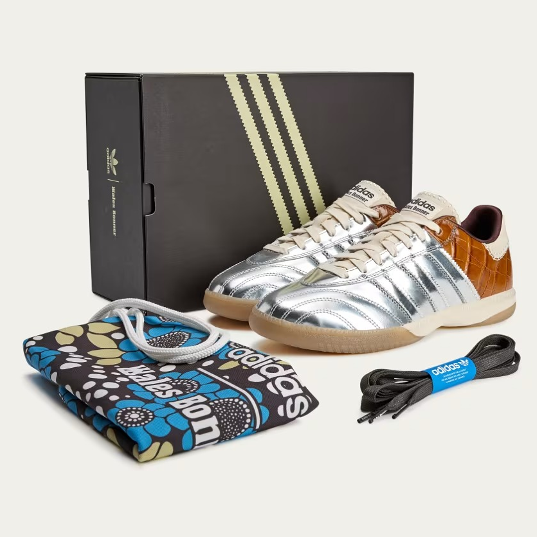 adidas Samba Millennium Wales Bonner Silver Metallic Yellow Croc 2