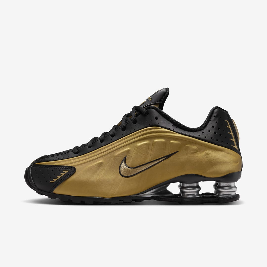 Nike Shox R4 Black Metallic Gold (Women's) 1
