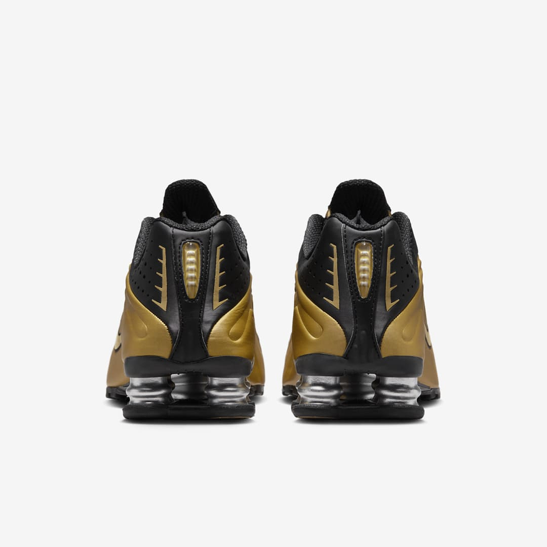 Nike Shox R4 Black Metallic Gold (Women's) 5