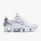 Nike Shox TL White Metallic Silver Max Orange (Women's) - Thumbnail 3