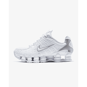 Nike Shox TL White Metallic Silver Max Orange (Women's)