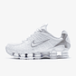 Nike Shox TL White Metallic Silver Max Orange (Women's) - Thumbnail 1