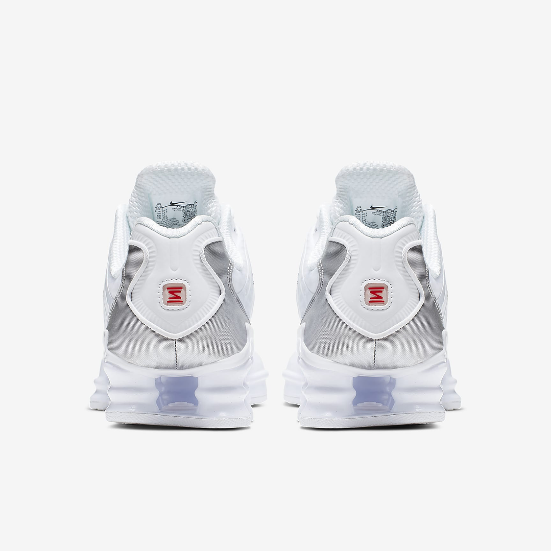 Nike Shox TL White Metallic Silver Max Orange (Women's) 6