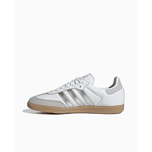 adidas Samba OG White Silver Metallic Grey (Women's)