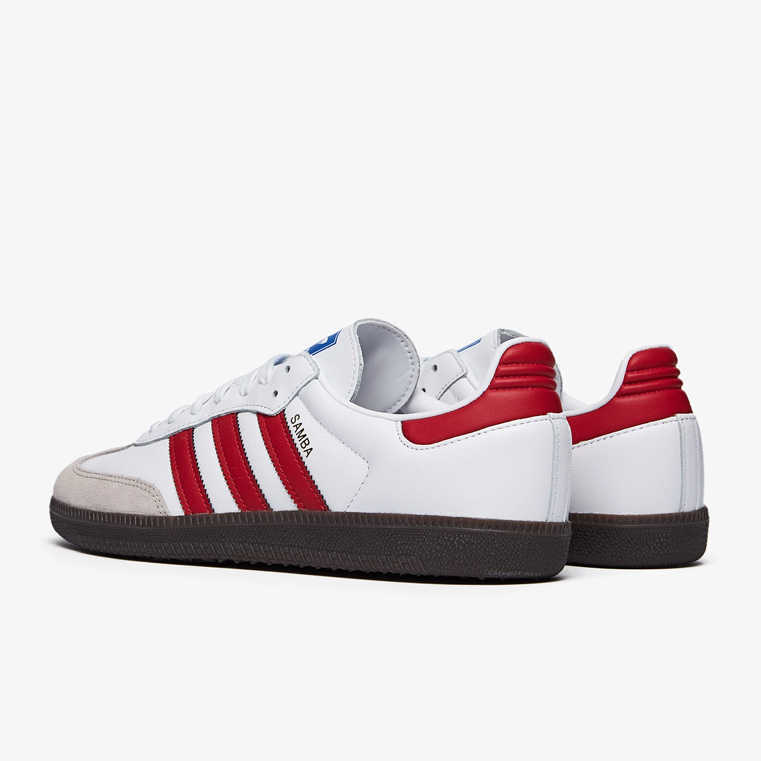 adidas Samba OG White Better Scarlet 3