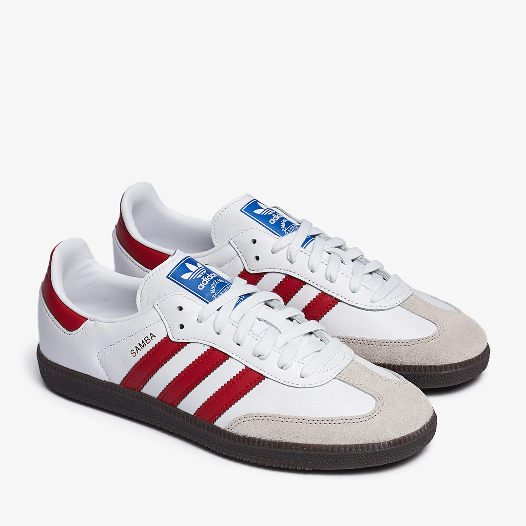 adidas Samba OG White Better Scarlet 2