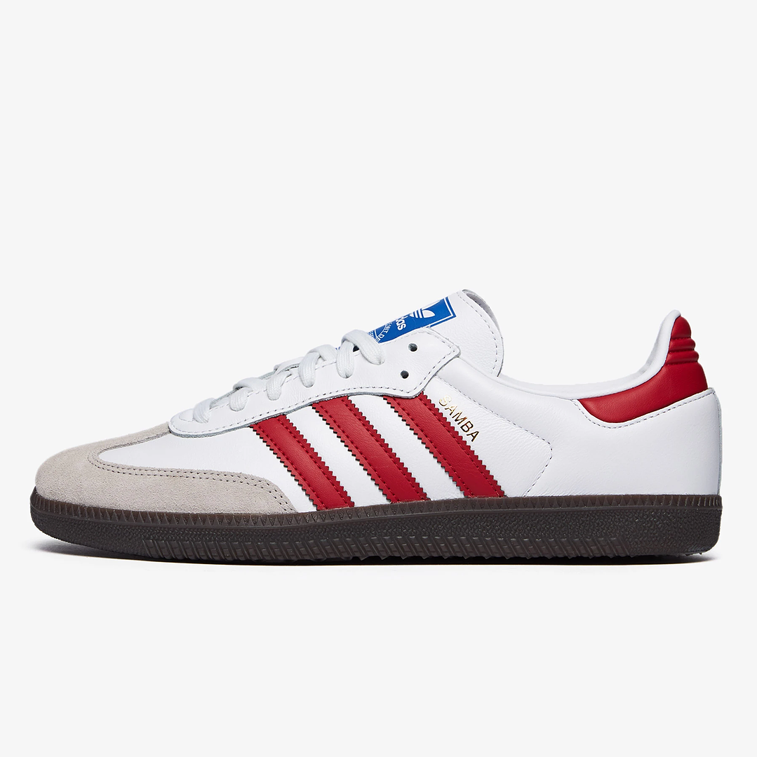 adidas Samba OG White Better Scarlet 1