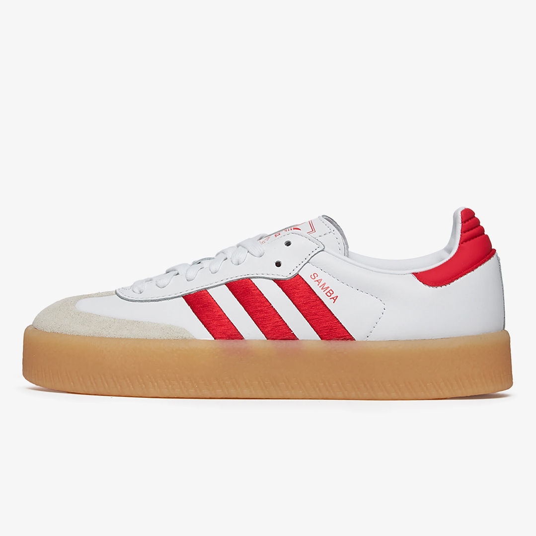 adidas Sambae White Better Scarlet Gum (Women's) 1